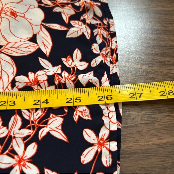 ❤️ Banana Republic Navy and Pink Floral Blouse S - Picture 10 of 11